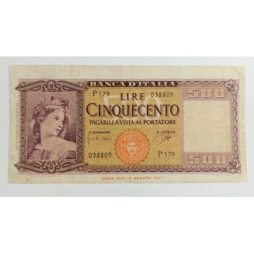 Repubblica 500 lire 1961...