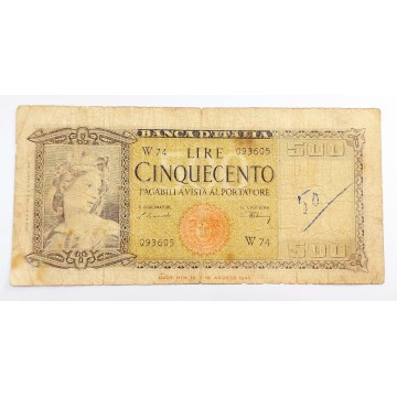 500 lire 1947 Sostitutiva...