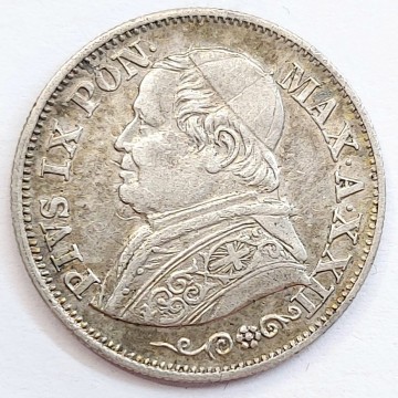 Roma Pio IX 10 soldi 1868...
