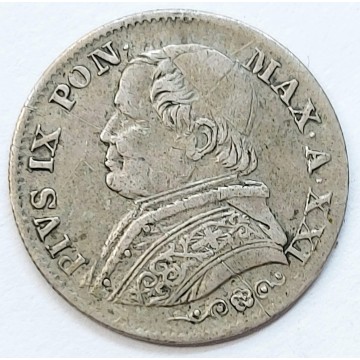 Roma Pio IX 5 soldi 1867...